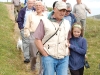 Group Leaving the  Pairc Cairn