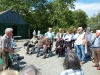 John Randall addresses the group at the Eiskein